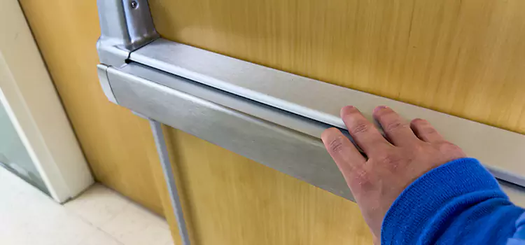 Installing a Push Bar on a Door Idaho Falls